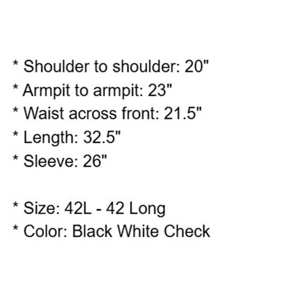 Calvin Klein Sport Coat Mens 42L Wool Black White Micro Check Jacket Career - Picture 5 of 15